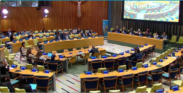 United Nations meeting chamber during the High-Level Meeting on Improving Global Road Safety.